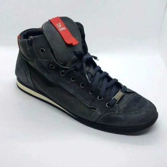 Gianfranco Ferre leather suade sneakers size 40 - Picture 1 of 10